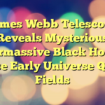 James Webb Telescope Reveals Mysterious Supermassive Black Holes In Sparse Early Universe Quasar Fields