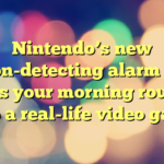 Nintendo’s new motion-detecting alarm clock turns your morning routine into a real-life video game