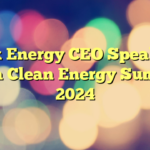 Peak Energy CEO Speaks at Asia Clean Energy Summit 2024