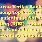 Bureau Veritas Ranked Among Top Performing Companies in the S&P Global Rating (DJSI) 
–>
Bureau Veritas Ranked Among Top Performing Companies