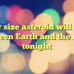 Car size asteroid will zip between Earth and the moon tonight