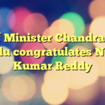 Chief Minister Chandrababu Naidu congratulates Nitish Kumar Reddy