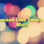 Command Line Email with Mutt