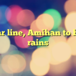 Shear line, Amihan to bring rains