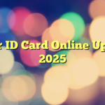 Voter ID Card Online Update 2025