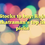 Stocks to buy: Raja Venkatraman’s top three picks